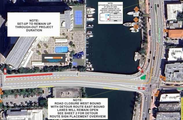 Miami Beach announces lane closures due to work on the 41st Street bridge
