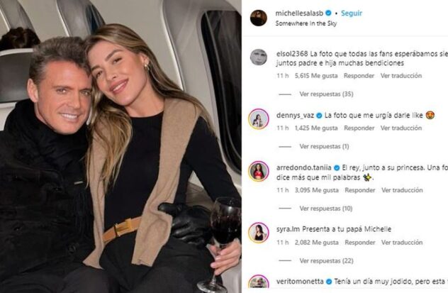 Michelle Salas publishes a photo with Luis Miguel for the first time

