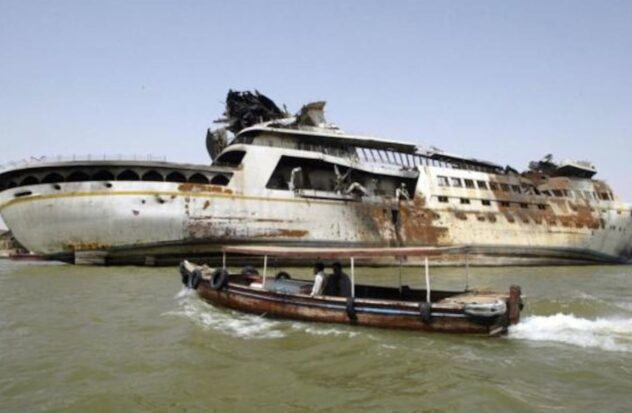 Saddam Hussein's luxury yacht is now a tourist attraction junk pile
