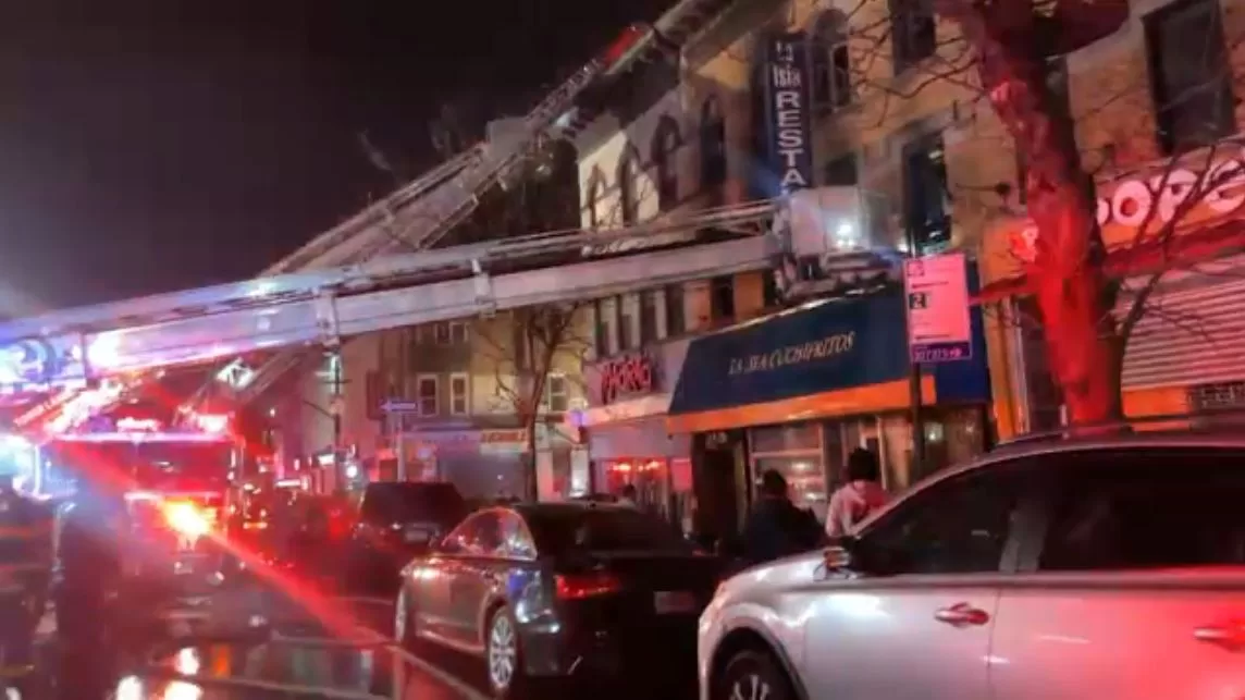 Two people injured after fire in Sunset Park
