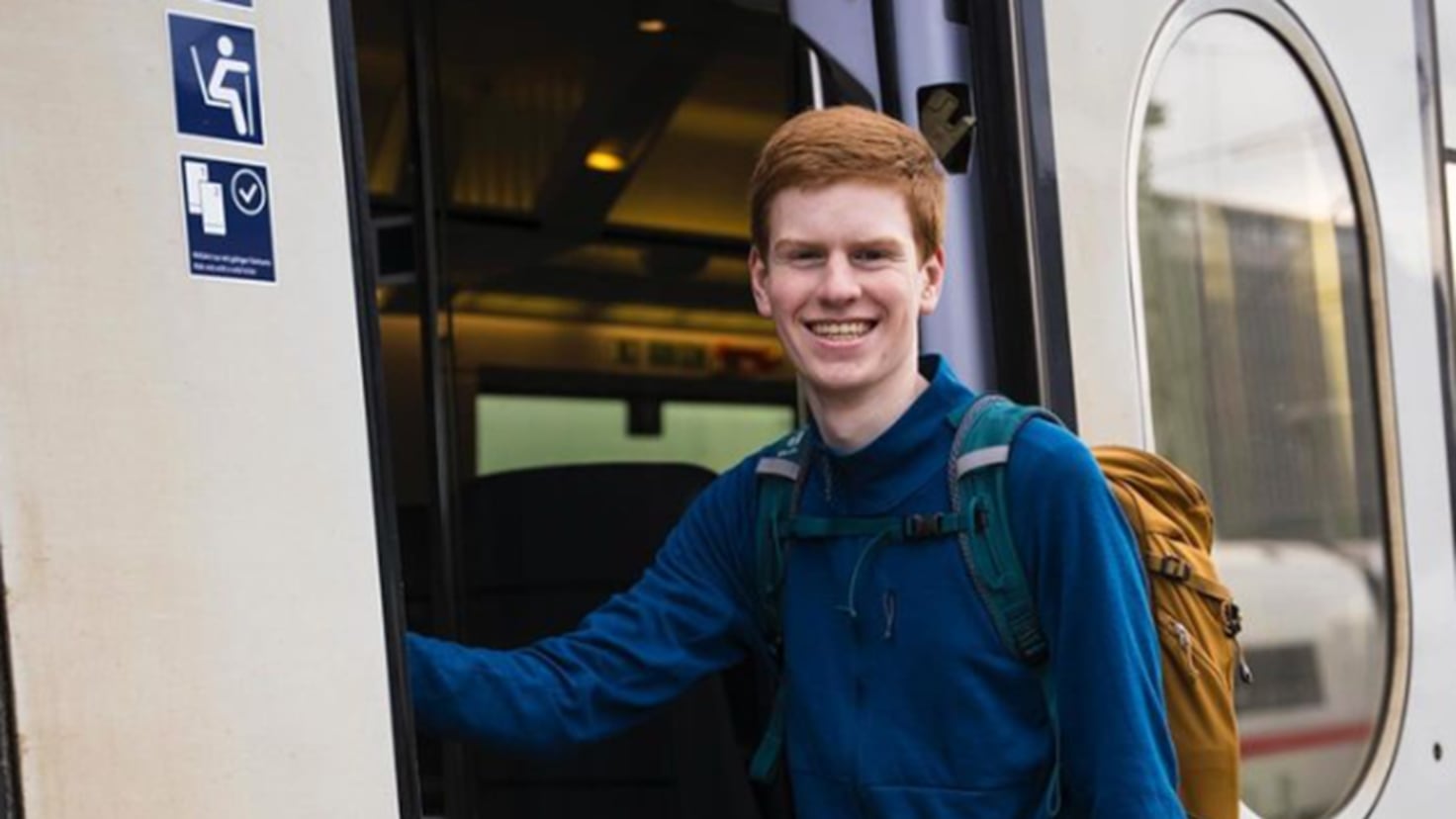 A 17-year-old boy has been living on a train for two years
