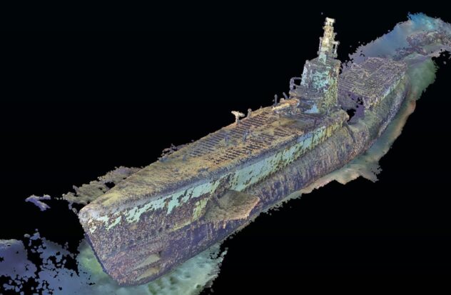 Discovery of the remains of a historic submarine
