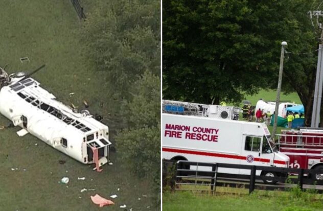Eight dead and 45 injured in farmworker bus accident
