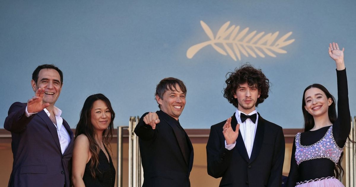Filmmaker Sean Baker celebrates the reception of his film Anora in Cannes
