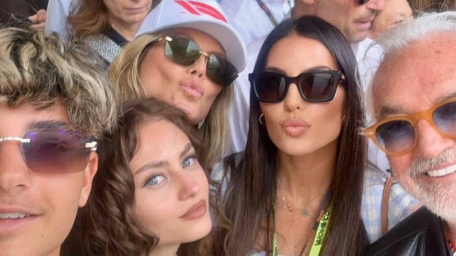 Flavio Briatore's family selfie with his ex-partners that is viral on social networks
