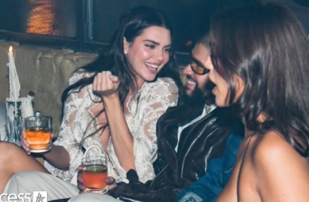 Kendall Jenner and Bad Bunny caught together at the Met Gala after-party

