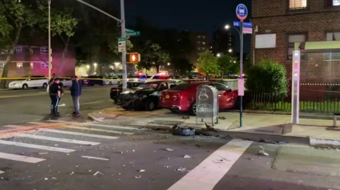 Accidente vehicular. Brooklyn.