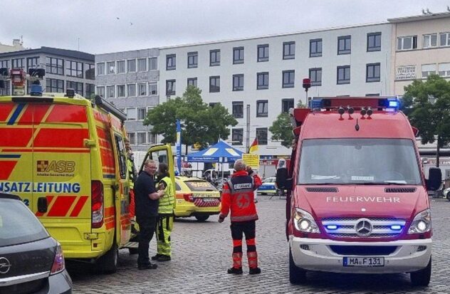 Several injured in stabbing in German town, police report
