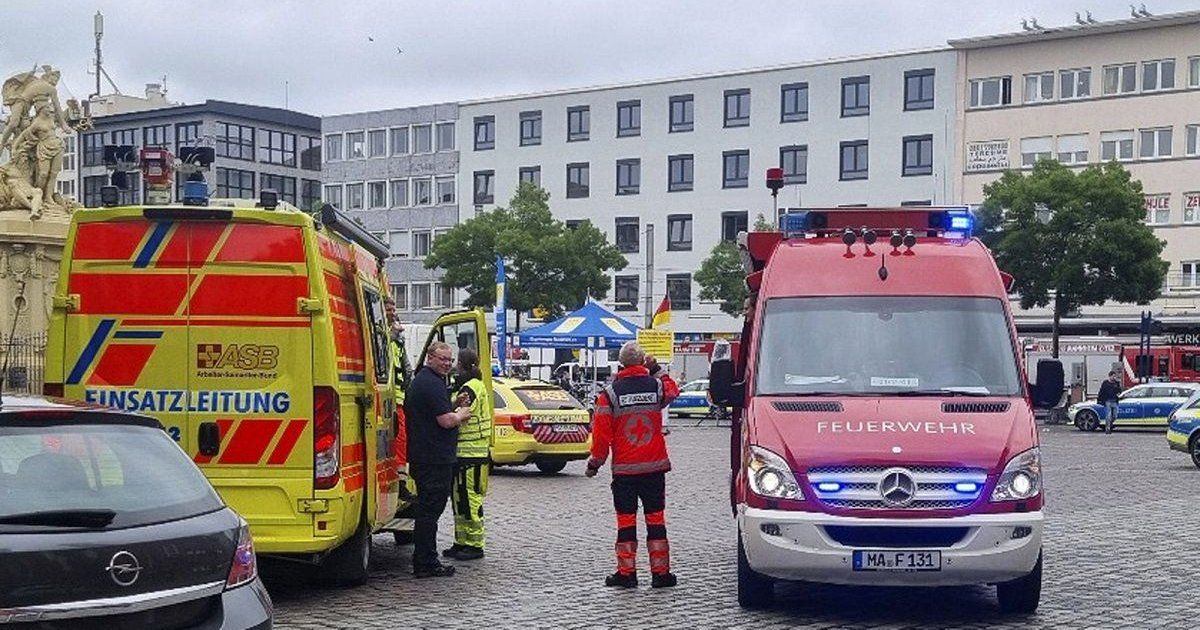 Several injured in stabbing in German town, police report