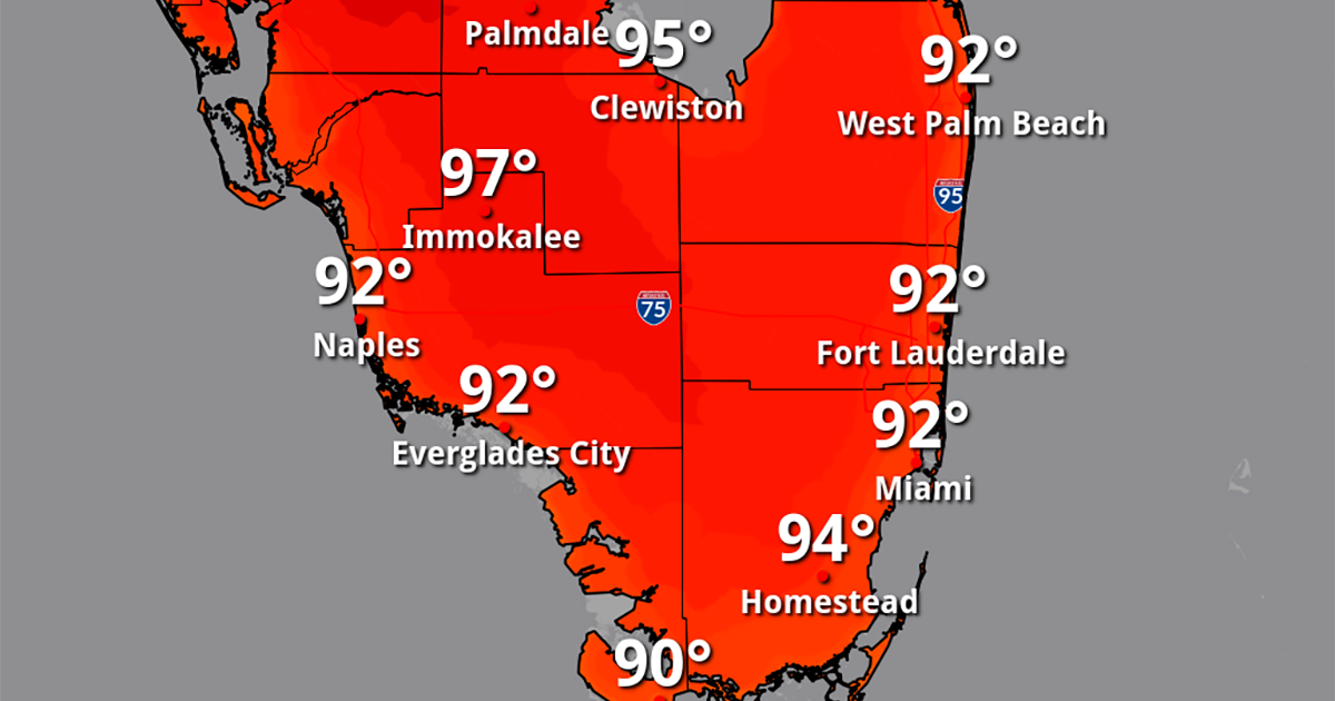 Temperatures reach 99 degrees in Palm Beach
