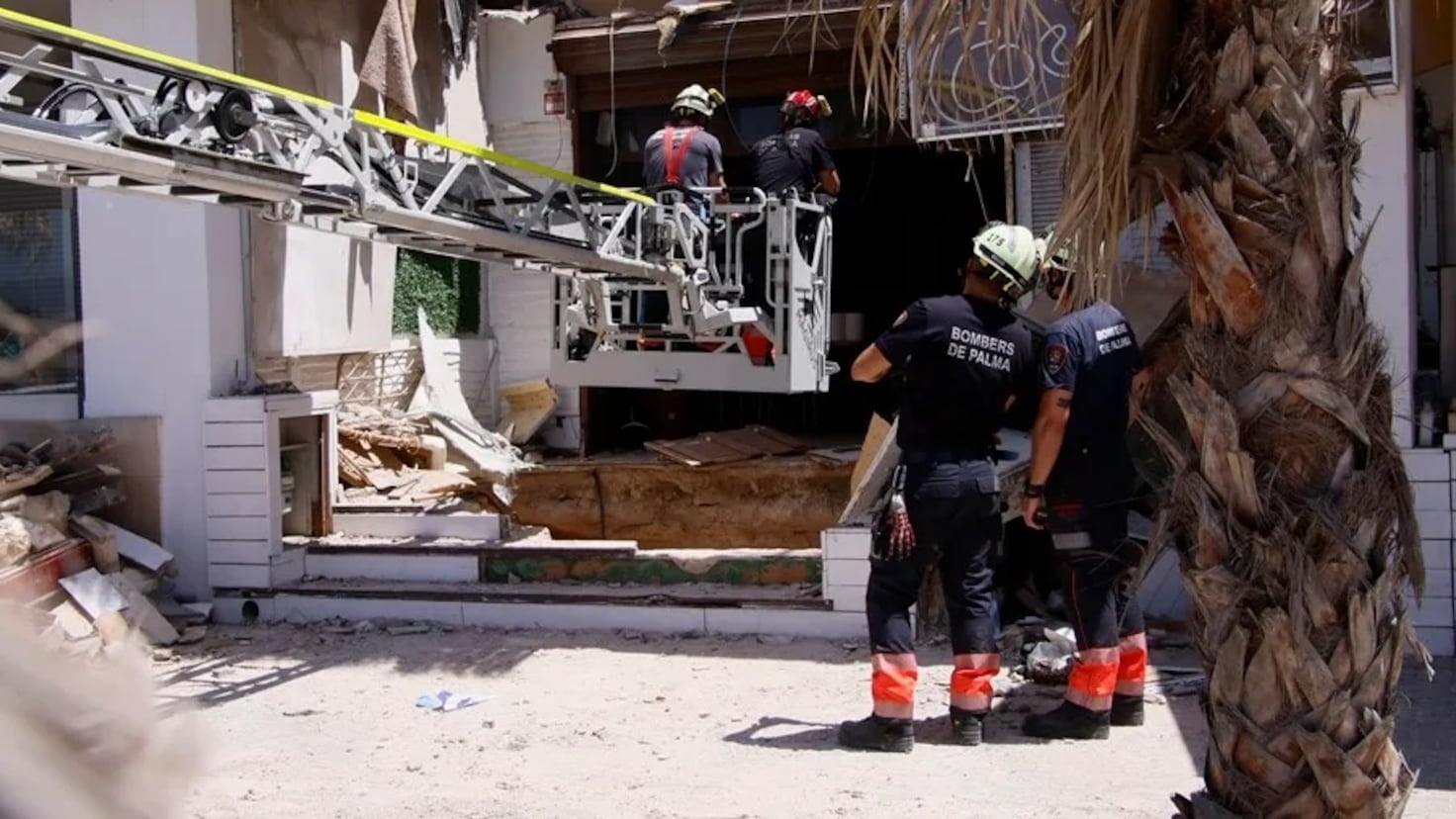 The collapsed premises in Palma did not have a terrace license: its use was illegal
