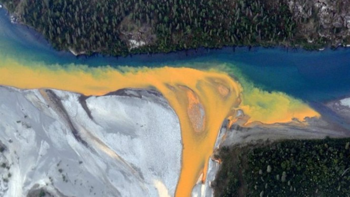 The reason Alaska's rivers have turned orange
