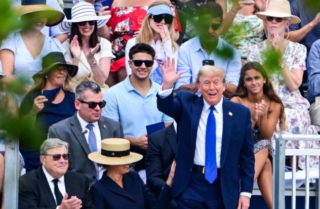 Trump attends son Barron's graduation from Florida school
