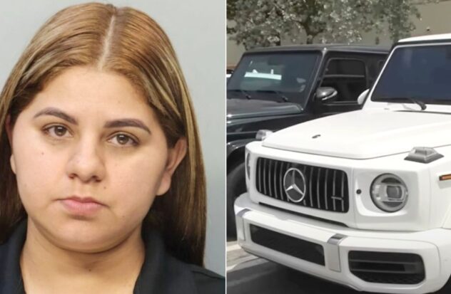 Woman arrested in Miami for registering stolen high-end vehicles with false plates
