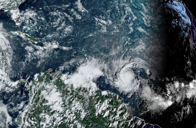 Beryl becomes a dangerous hurricane and could reach category 4 as it passes through the Caribbean
