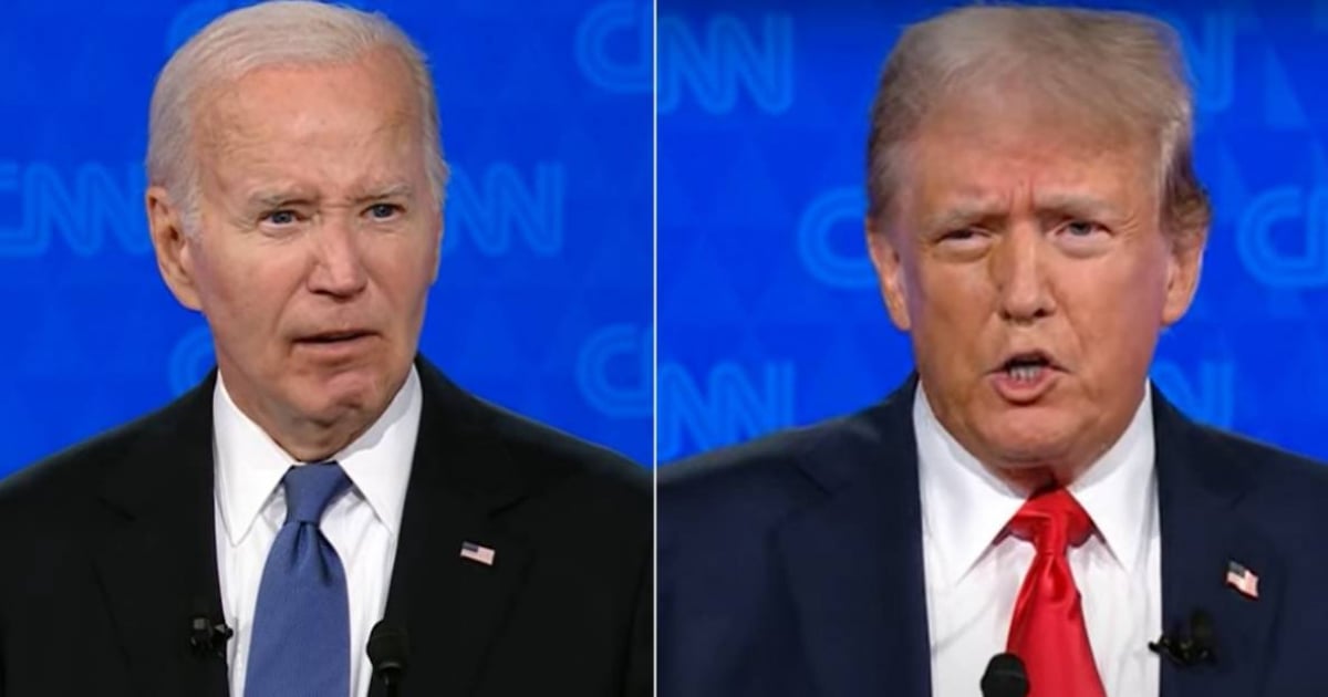 Biden's lapses and Trump's firmness mark the presidential debate in the US