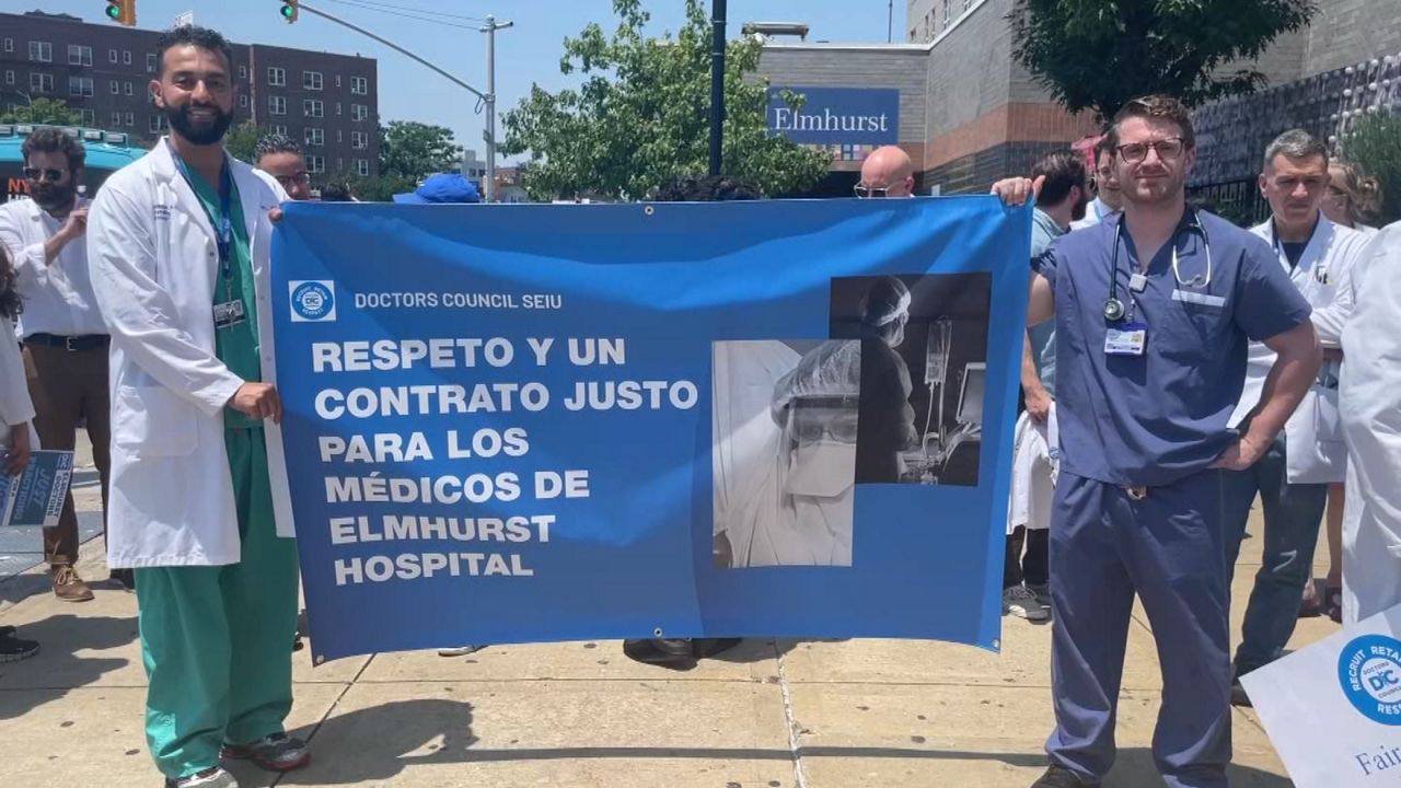 Doctors protest Elmhurst Hospital Center