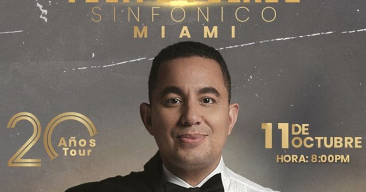 Felipe Pelez confirms concert in Miami to celebrate 20 years of career