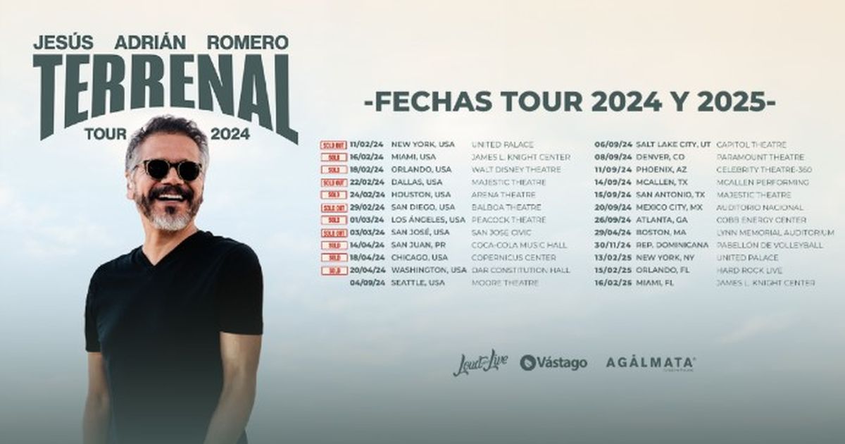 Jess Adrin Romero confirms new tour dates in the US
