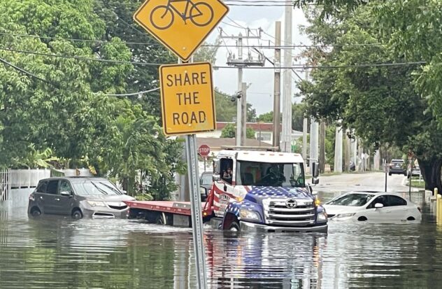 North Miami, one of the cities most affected by flooding
