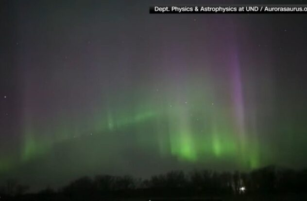Northern lights could be seen in some parts of the country
