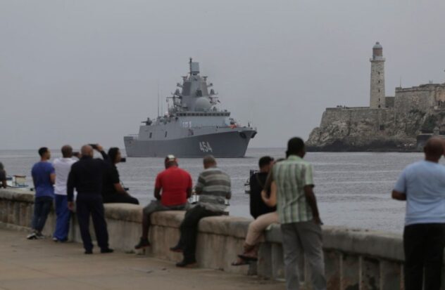 Russian warships arrive in Cuba after exercises in the Atlantic
