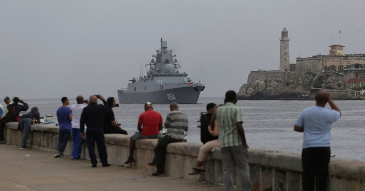 Russian warships arrive in Cuba after exercises in the Atlantic