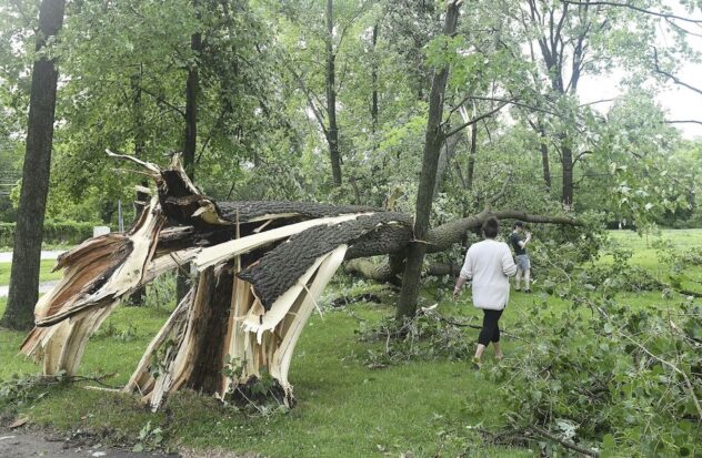  Tornado hits Michigan, killing child;  another in Maryland leaves 5 injured

