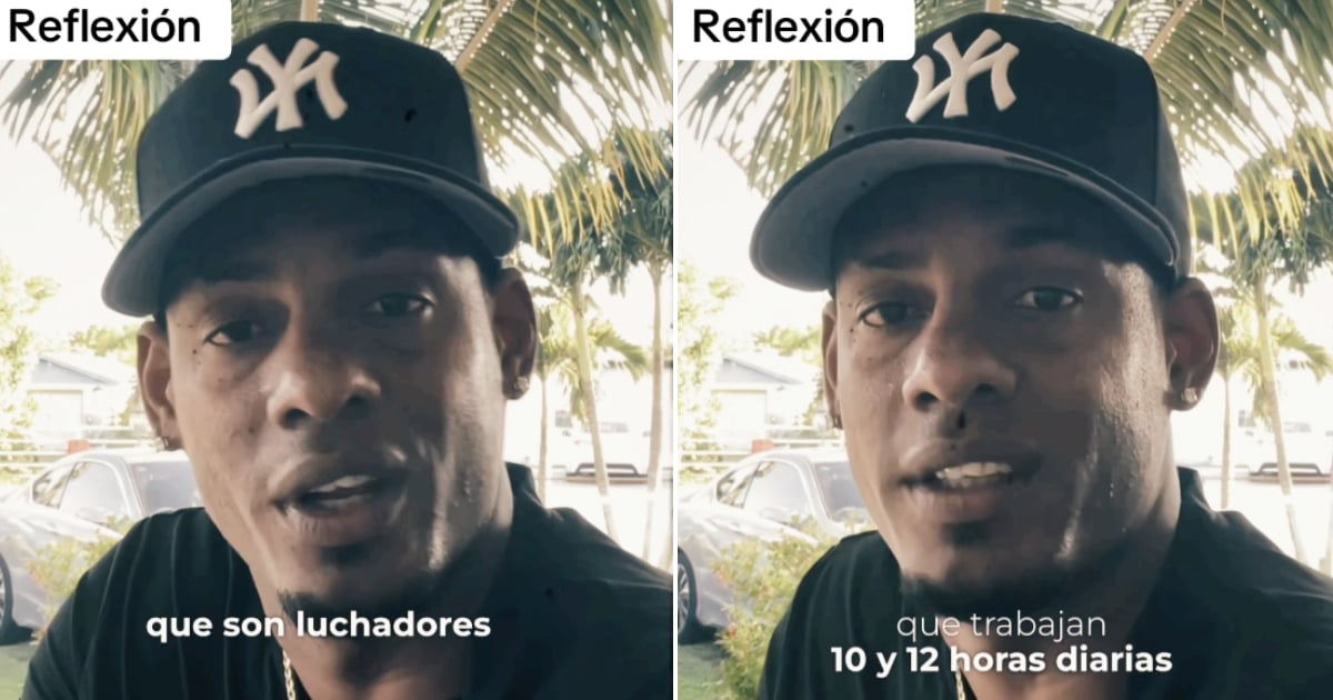 Young man responds on TikTok to those who say that "Cubans don't work"
