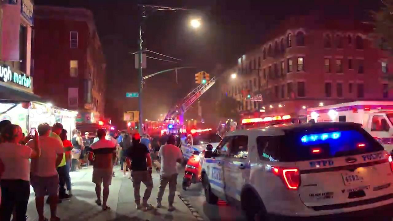 13 injured in fire at building in Sunset Park, Brooklyn
