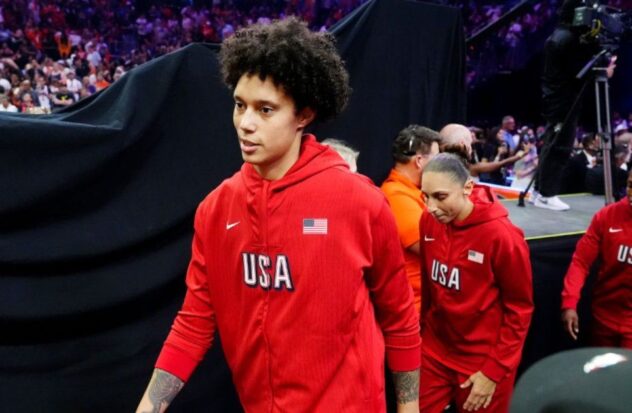 Brittney Griner smiles once again after wearing the United States uniform
