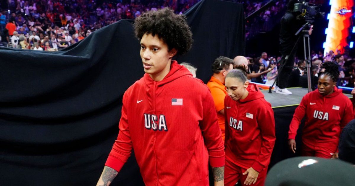 Brittney Griner smiles once again after wearing the United States uniform