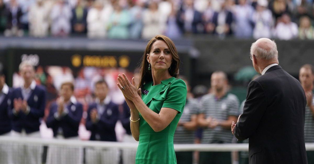 Catherine, Princess of Wales, will attend the Wimbledon men's final