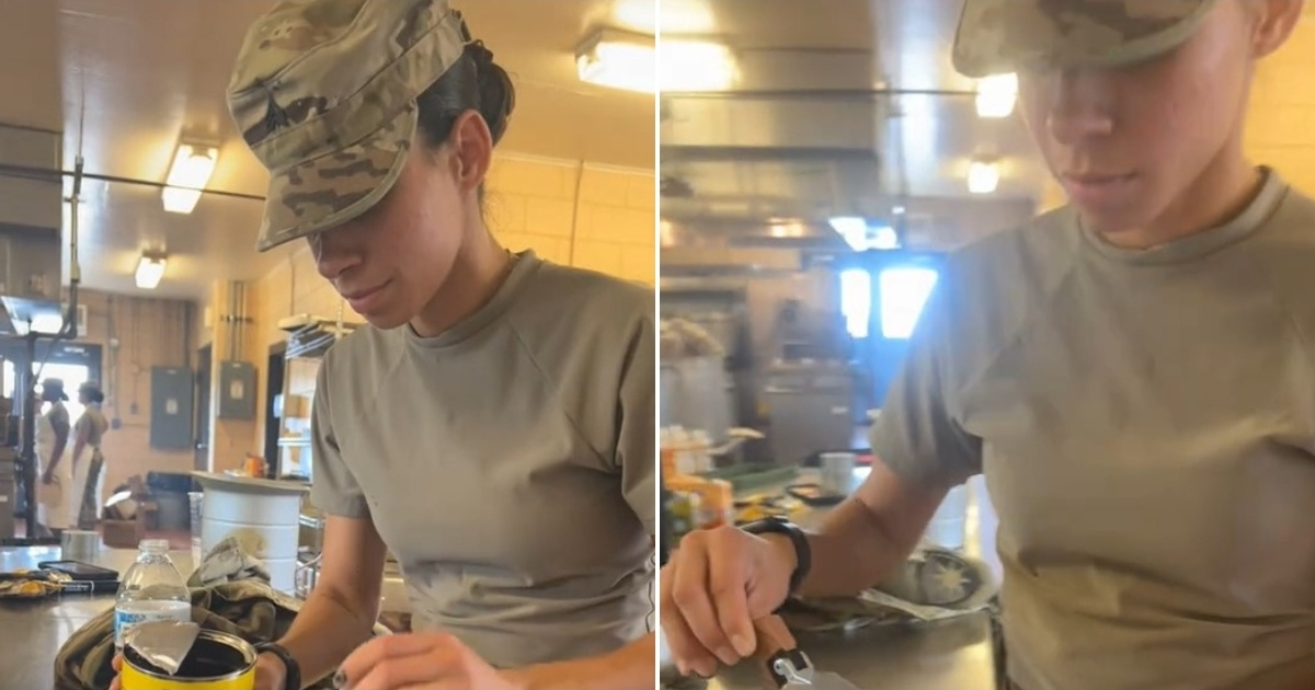 Cuban woman takes her Cuban coffee to the Army kitchen: "Everyone asks me for it now"