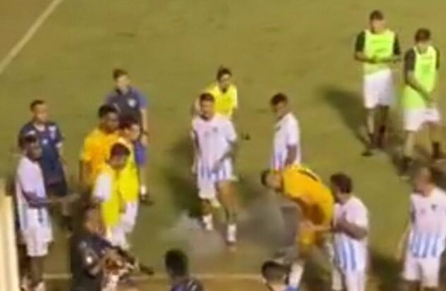Goalkeeper injured by police gunshot in Brazil game
