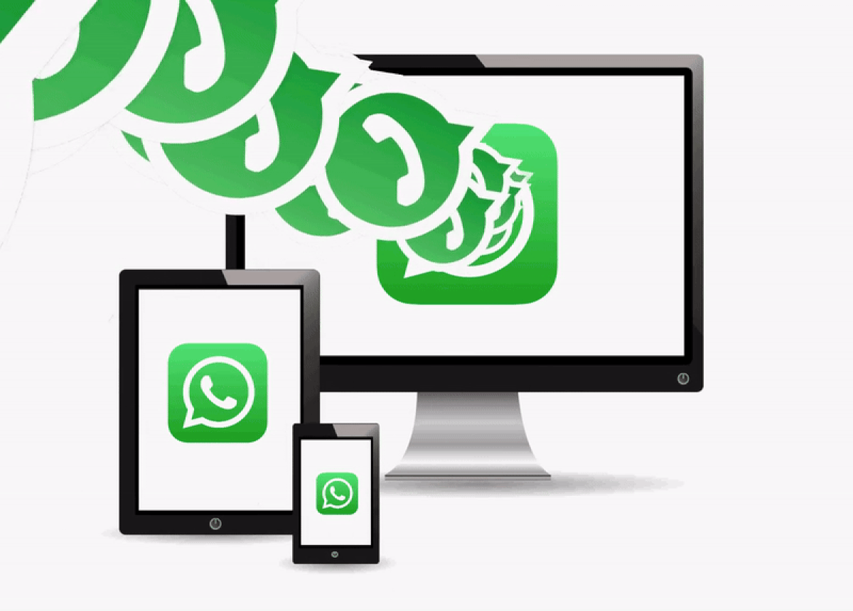 Imagen referencial de dispositivos con WhatsApp. 