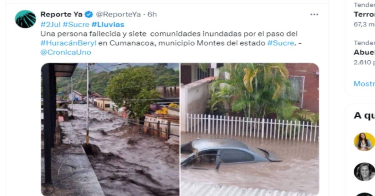 Hurricane Beryl's aftershocks cause two deaths in Venezuela