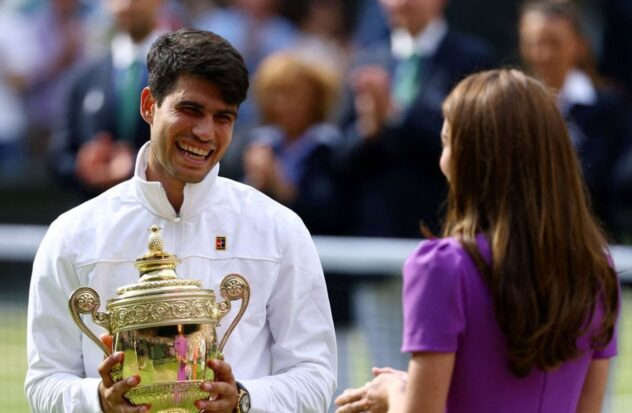 Kate Middleton and the question she asked Alcaraz after the Wimbledon final: We'll have to be careful

