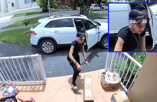 Package thief caught on camera in Miami Springs, help needed to identify her
