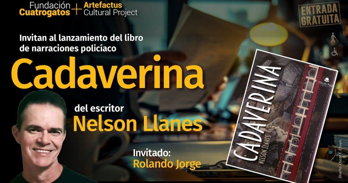 Presentation of the book Cadaverina, by Nelson Llanes, announced