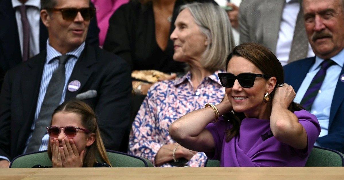 Princess Catherine arrives at Wimbledon for the men's final