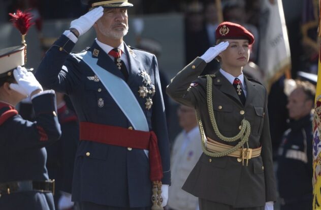 Princess Leonor participates alongside King Felipe VI in the ceremony of the Military Naval School
