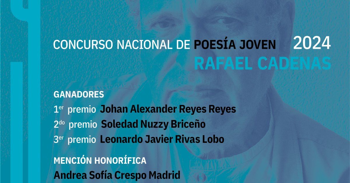 The verdict of the 2024 Rafael Cadenas Young Poetry Contest is revealed