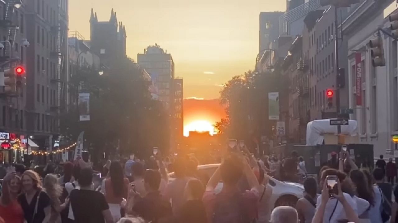 Today is the last Manhattanhenge of the year