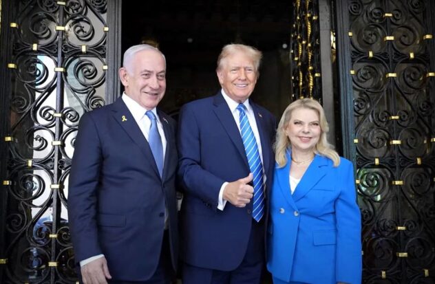 Trump welcomes Netanyahu to Mar-a-Lago, promises Middle East peace
