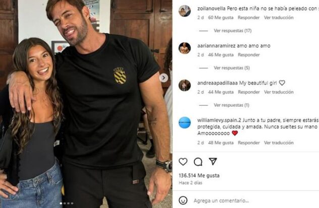 William Levy and his daughter Kailey spend time together in Spain
