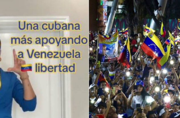 Cuban TikToker shows support for Venezuela with a colorful outfit
