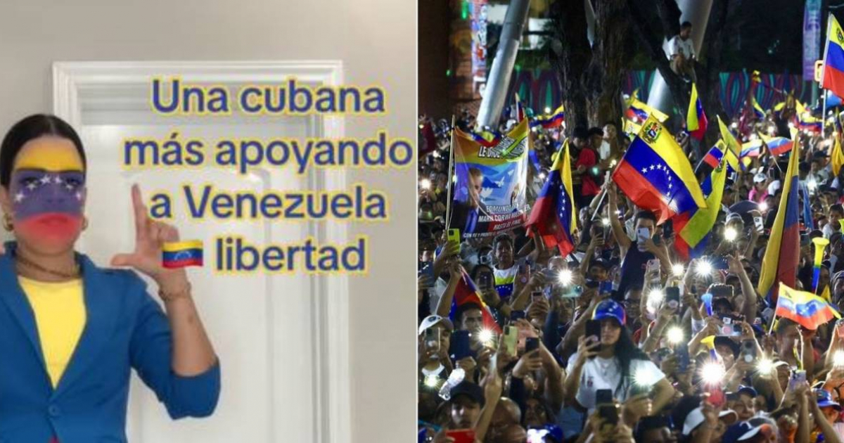 Cuban TikToker shows support for Venezuela with a colorful outfit