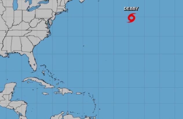 Debby is expected to reach Florida as a Category 1 hurricane early Monday morning.
