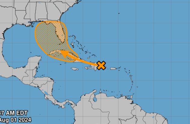 Florida under alert for possible tropical depression in the Caribbean
